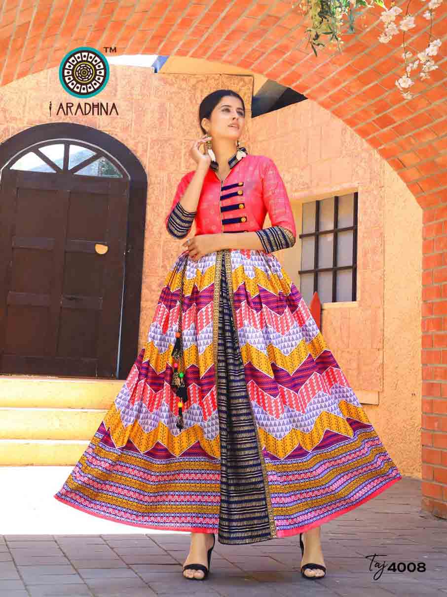 Taj Vol-4 Wholesale Round Printed Kurti Set Taj Vol-4 Wholesale Round Printed Kurti Set